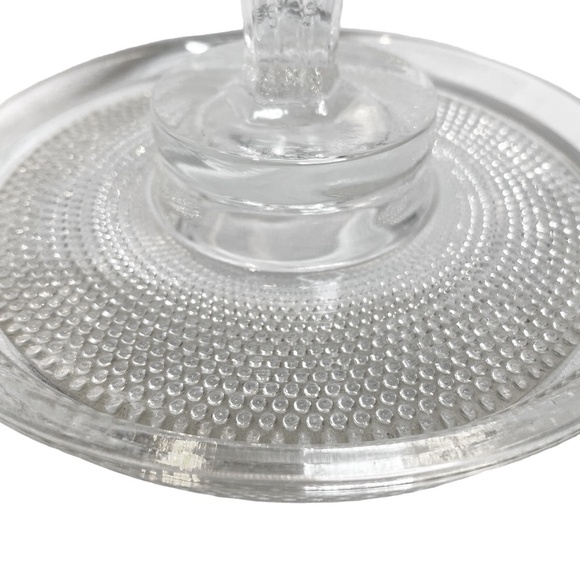 Vintage L.E.Smith Hobnail Glass Heart Handle Tray 🤍 - Picture 7 of 11